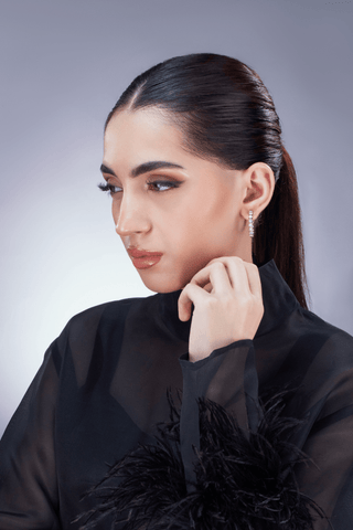 Classic Diamond Hoops - Noor Monnoo
